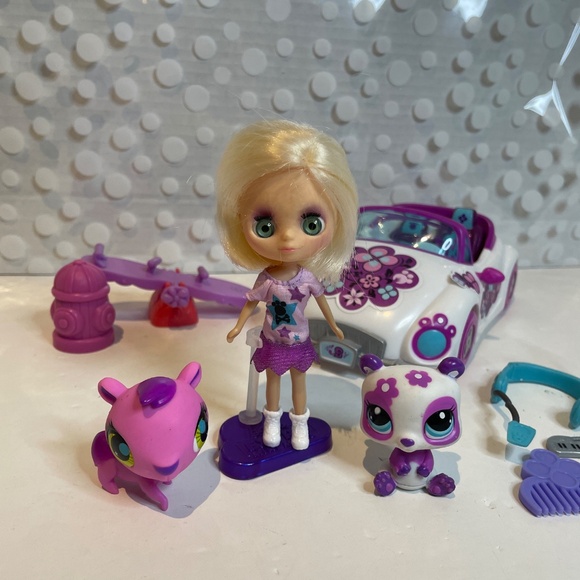 Littlest Pet Shop 💜🐼 Blythe Pretty-in-Purple play set - Picture 12 of 15